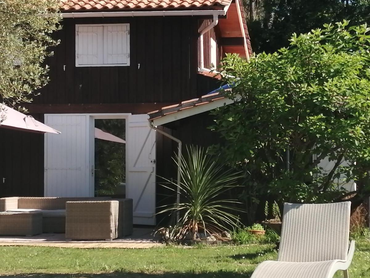 Maison Familiale En Bois Avec Piscine, Proche Du Bassin กูฌ็อง-เมสทราส ภายนอก รูปภาพ